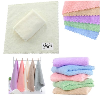 Square Coral Velvet Hand Towel Baby Blanket 10"