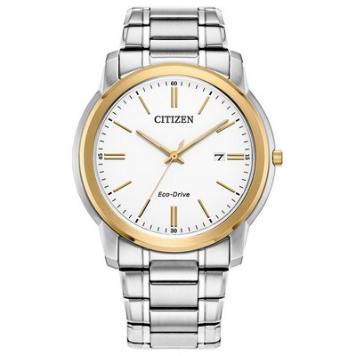 Citizen Men's Corporate Exclusive Two-Tone Watch White Dial
