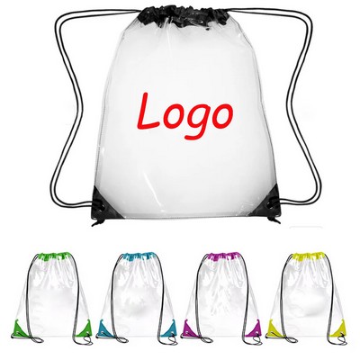 Clear Stadium Drawstring Backpack
