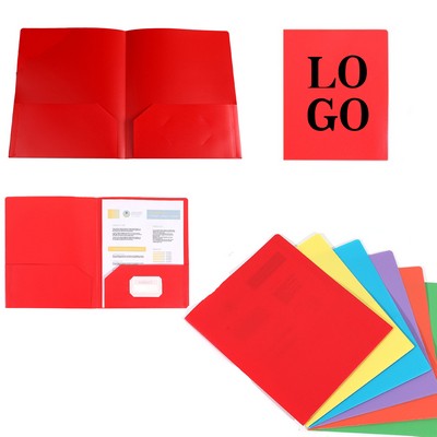 Plastic Folders With Two Pockets