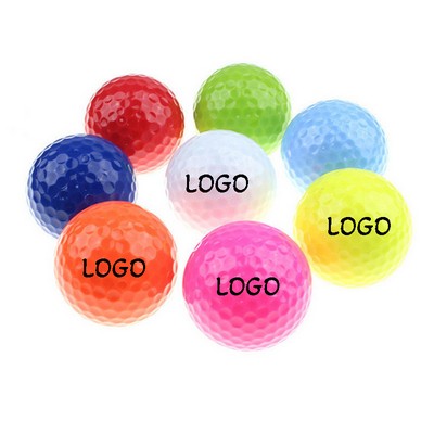 Customized Golf Ball 2 Layers Putting Practice Technical Training Full Color 392 Dimples