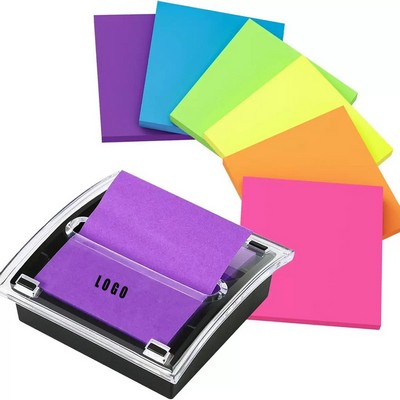 Pop-Up Sticky Note Holder with 24 Self-Stick Pads