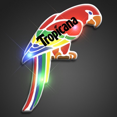 Parrot Body Lights Flashing Pin - PRINTED