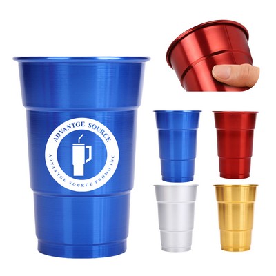 17 Oz. Aluminum Beer Mug Lightweight Reusable Drink Cup