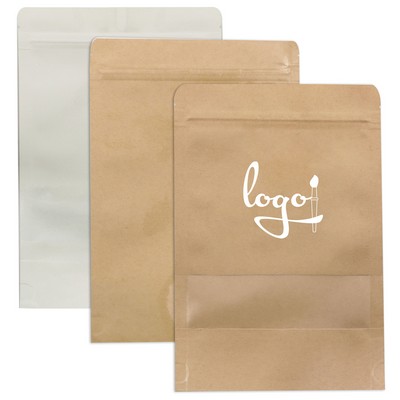 Resealable Matte or Shiny Kraft Paper Pouch