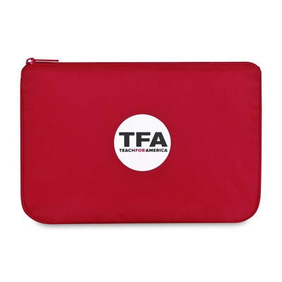 Arlo Recycled rPET Zippered Pouch - Red