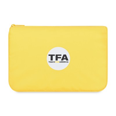 Arlo Recycled rPET Zippered Pouch - Yellow