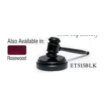 Walnut Gavel finished in Black with removable head