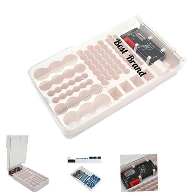 Battery Organizer With Tester