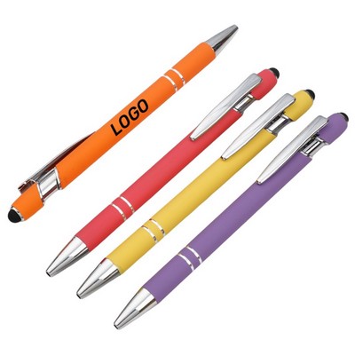 Push Action Pen With Aluminum Barrel