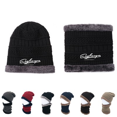 Winter Beanie with Scarf