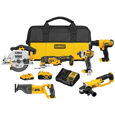 DeWalt 20V Max Cordless 6-Tool Combo Kit