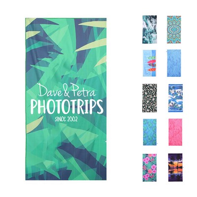 Velour Microfiber Beach Towel