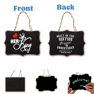Mini Double-Sided Rectangular Hanging Blackboard