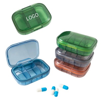 Portable Sealed Compartment Pill Box