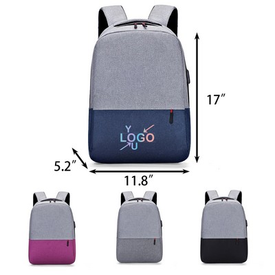 Spacious Backpack Featuring USB Charging Port
