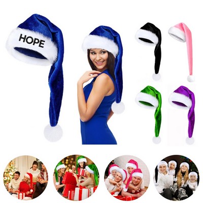 Long Santa Claus Hat With Embroidery