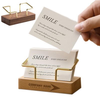 Wooden Business Card Holder