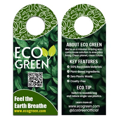 4" x 10" Full Color Bottle Hangers