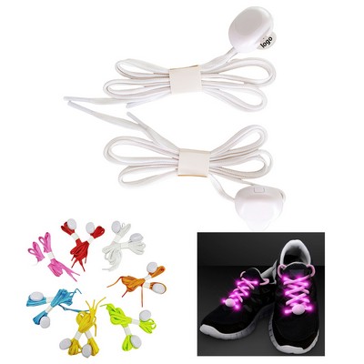 Custom LED Nylon Shoelaces – 47", 10 Lights, 3 Modes, Replaceable Battery, Night Fun