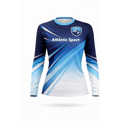 Women's Cotton Feel Long Sleeve T Shirt Sublimated