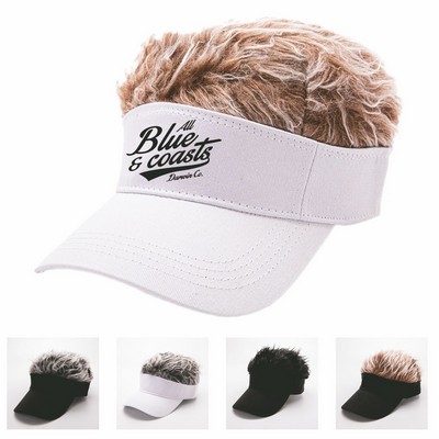 Hair Sun Wig Peaked Cap