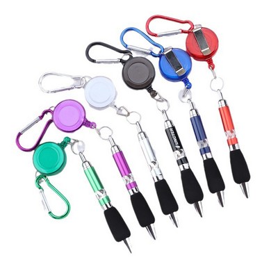Metal Climbing Hook Retractable Pen