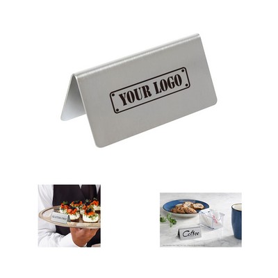 Stainless Steel Label Sign