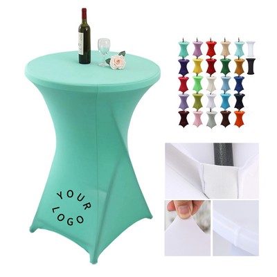 Full Color Dye Sublimated Contour Stretch Round Table Cover