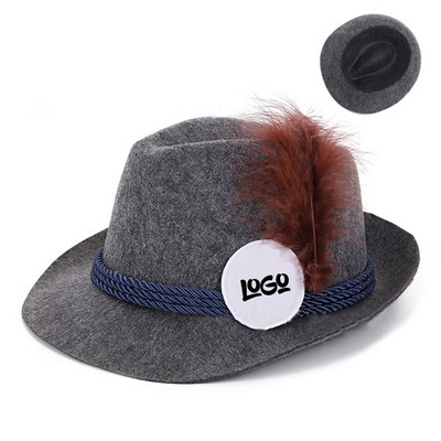 Vintage Felt Bowler Hat