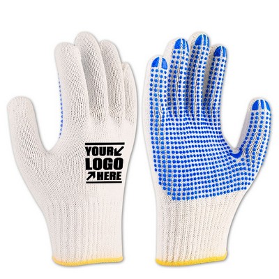Anti-Slip Knitted Pvc Dots Work Glove