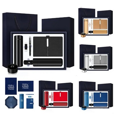 Business Gift Set W/ Cup Umbrella Notebook Pen