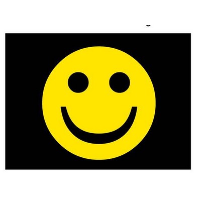 Smiley Face Metal Photo Magnet (2 1/2"x3 1/2")