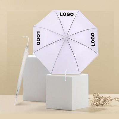PVC Transparent Umbrella Automatic Straight Umbrella