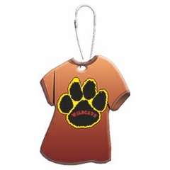 Paw Print T-Shirt Zipper Pull