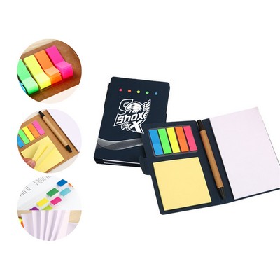 MOQ 20 Notebook with Sticky Notes and Ballpoint Pen