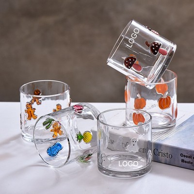 Halloween Embossed Glass Candle Holder