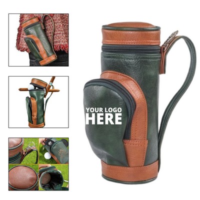 PU Leather Cigar Golf Bag