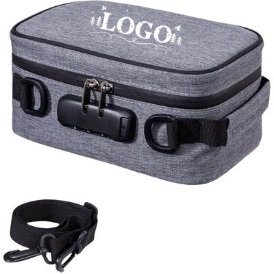 Waterproof Oxford Fabric Odor Proof Bag With Combination Lock And Adjustable Dividers