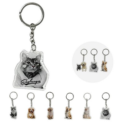 Clear Acrylic Keychain
