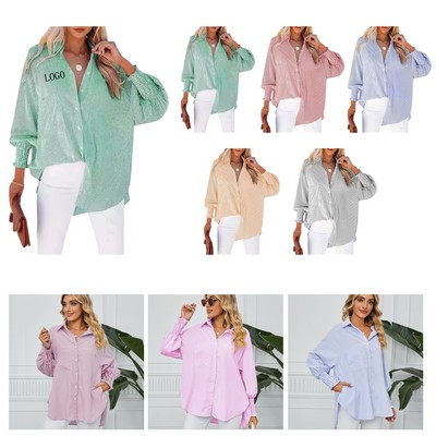 Striped Long Sleeve Casual Shirt(S-7XL)