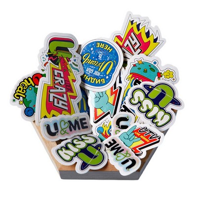 3" Full Color Pvc Waterproof Adhesive Stickers