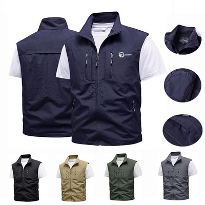 Multi-Pockets Workwear and Fishing Waistcoat Comfortable Breathable Vest