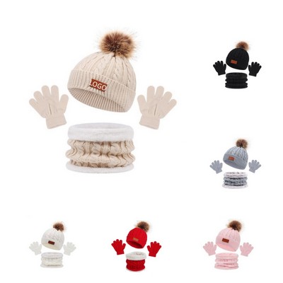 Cozy Winter Knit Accessory Bundle (3-Piece Set)