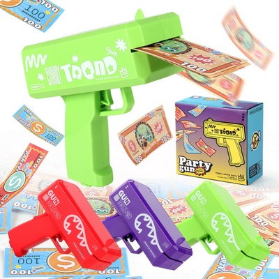 Plastic Money Gun Toy