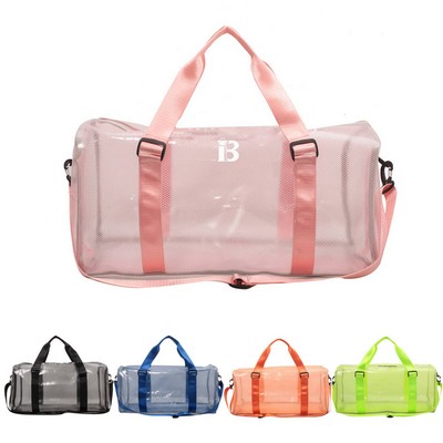 Transparent Portable Travel Duffel Bag