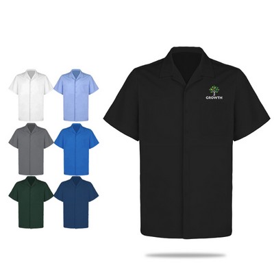 Men's Wrinkle-Free Cuban Camp Shirt