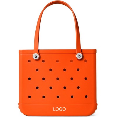 EVA Beach Tote Bag Hollow Handheld Outdoor Travel Waterproof Durable Large Capacity