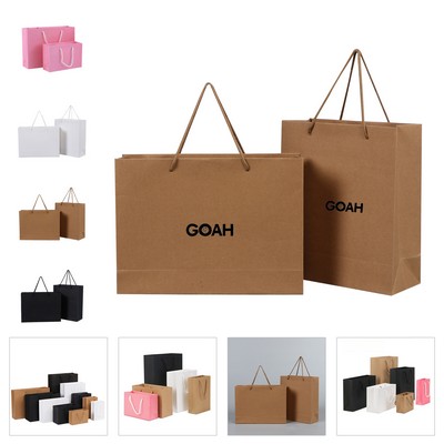 Full Color Matte Laminated Paper Grocery Tote Bag W/ Handle