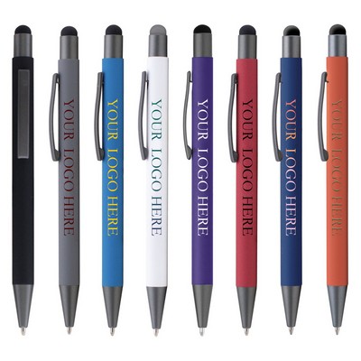 Aluminum Ballpoint Pen (With Stylus)